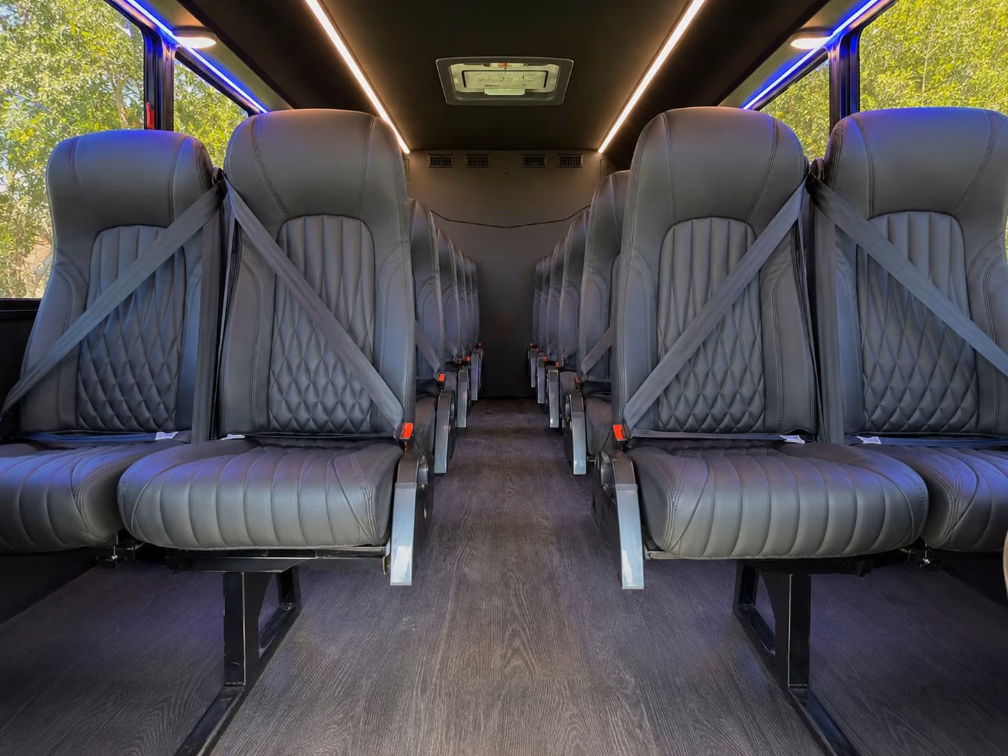 15 passenger minibus interior