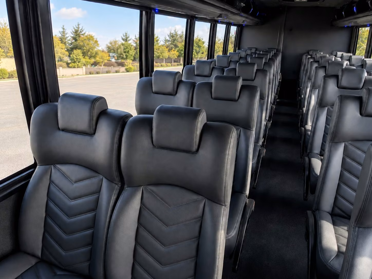 20 passenger minibus interior