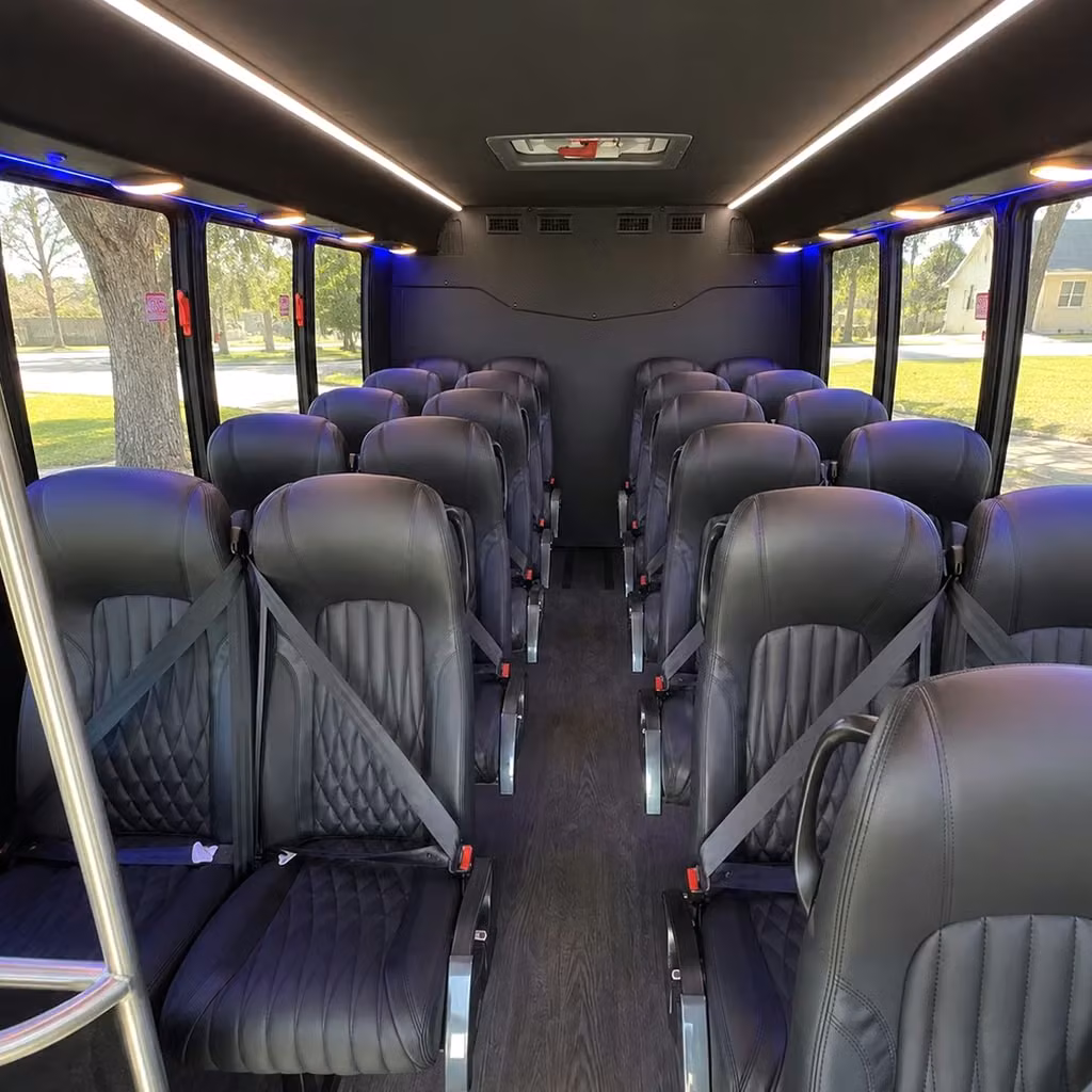 25 passenger minibus inside