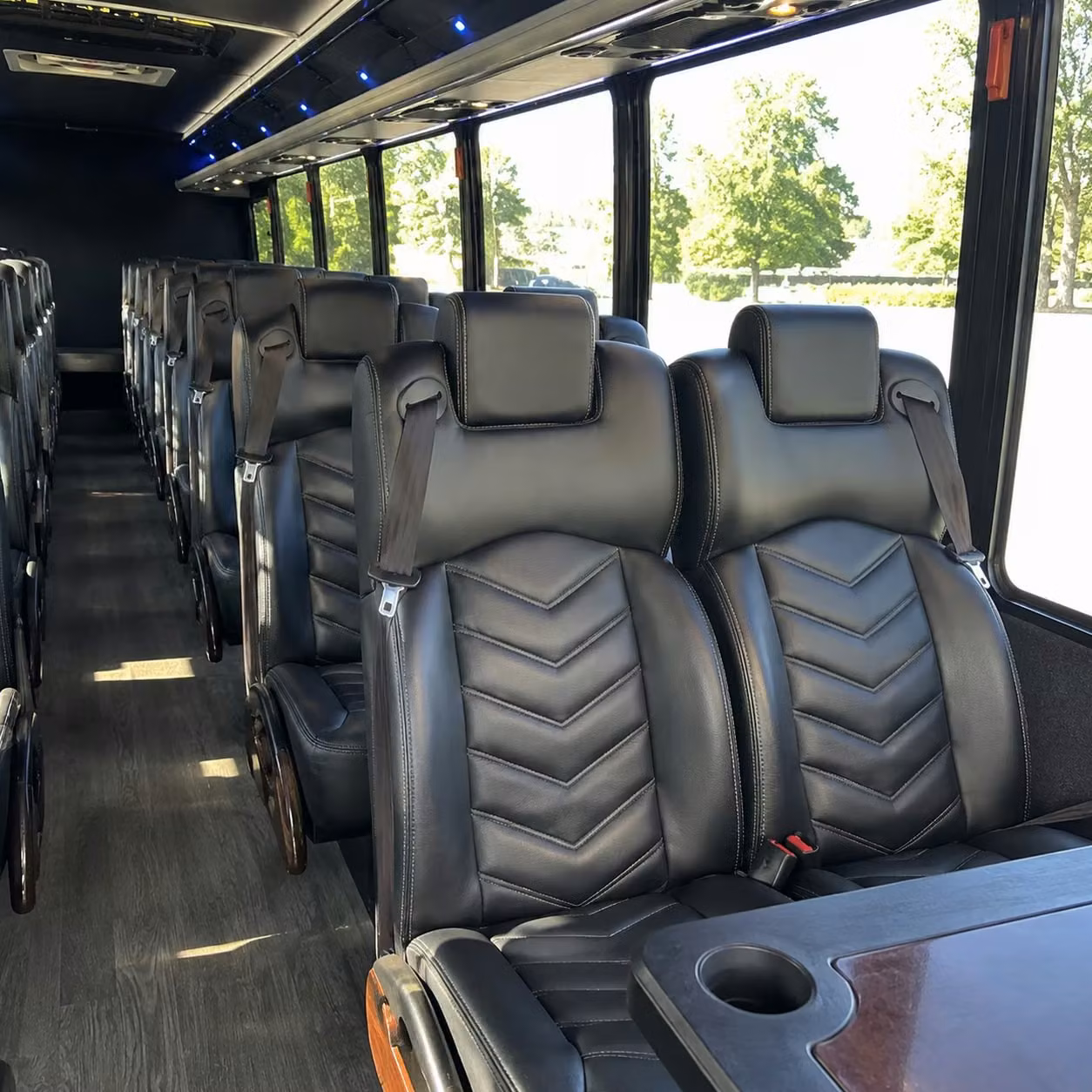 25 passenger minibus interior