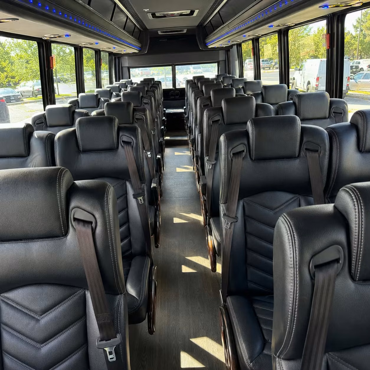 28 passenger minibus interior