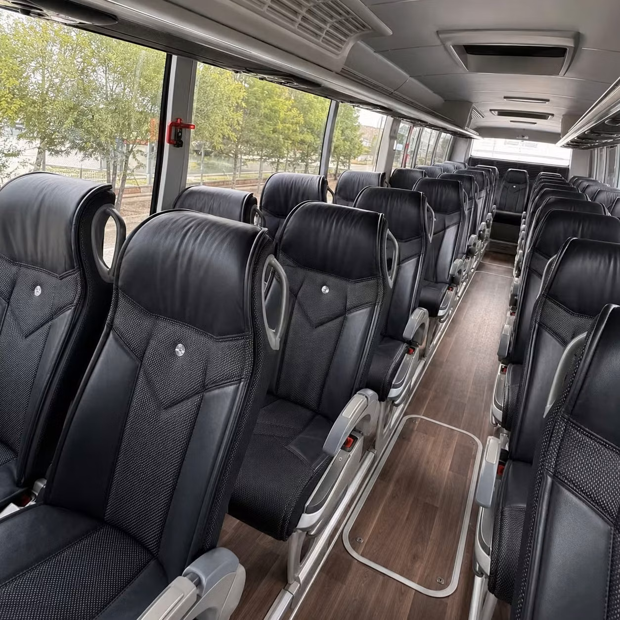 hollywood charter bus inside