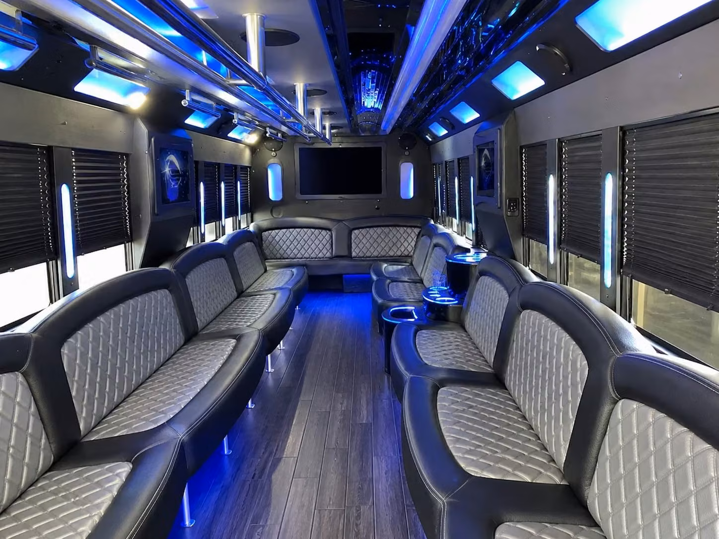 hollywood prom party buses that keep the energy going all night long