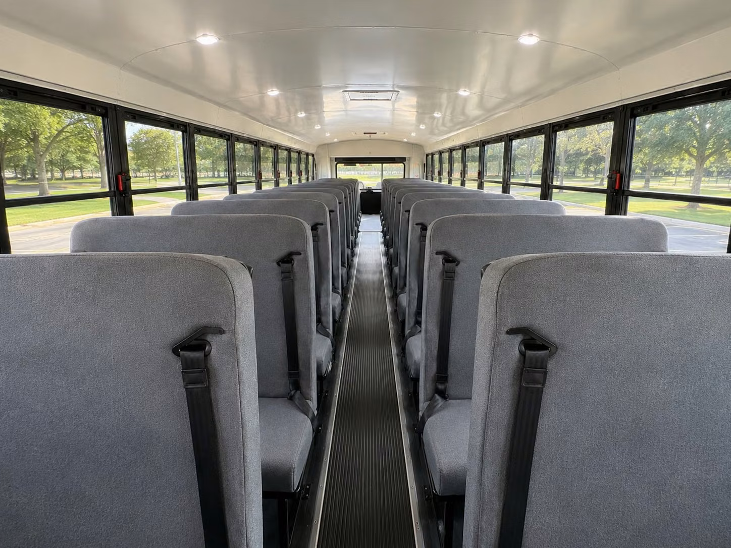 school bus interior